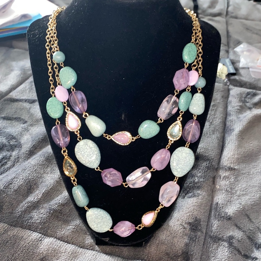NWT !! Boho Beach “Stone” Necklace